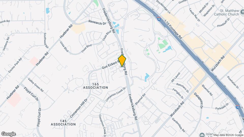9835 Fredericksburg Rd Mapa y Detalles de la Ubicación