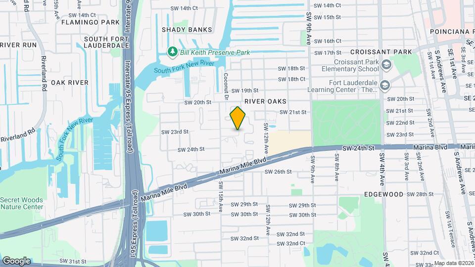 1421 SW 23rd Ct Mapa y Detalles de la Ubicación