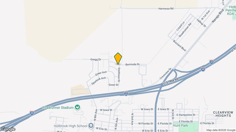 1401 Bermuda St Map and Location Details