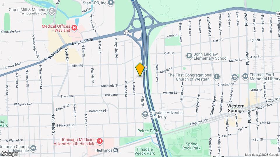 538 Mills St Map and Location Details