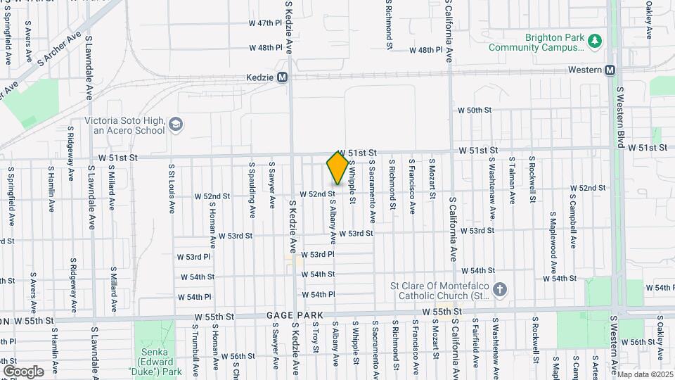5159 S Albany Ave Map and Location Details