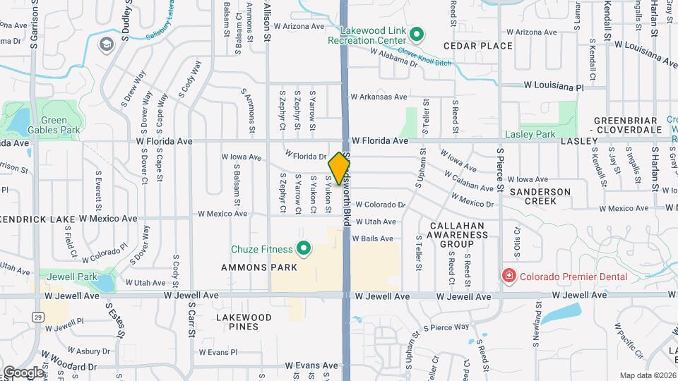 1641 S Wadsworth Blvd Map and Location Details