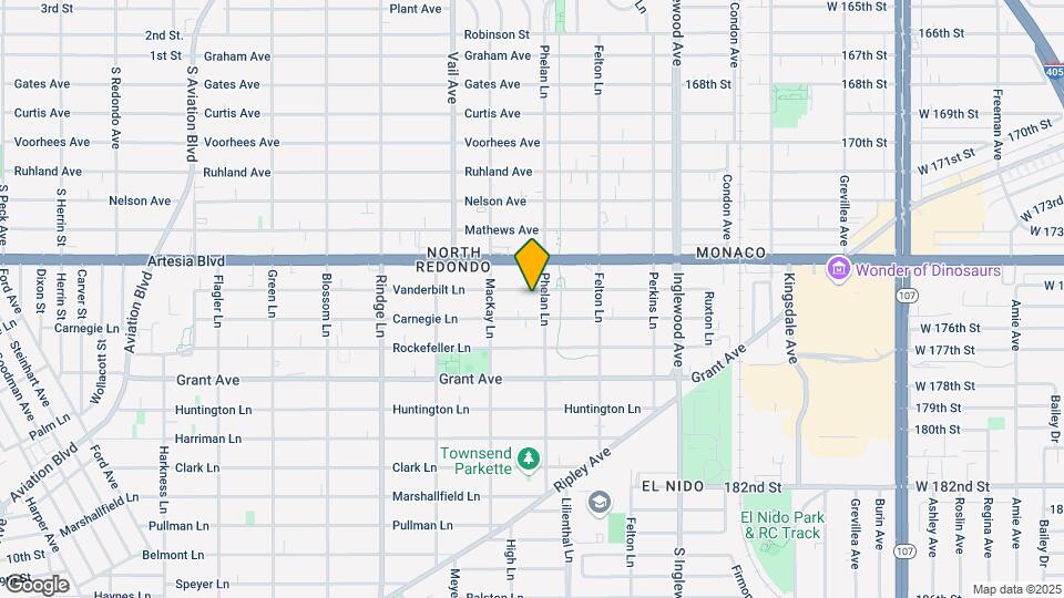 2418 Vanderbilt Ln Mapa y Detalles de la Ubicación