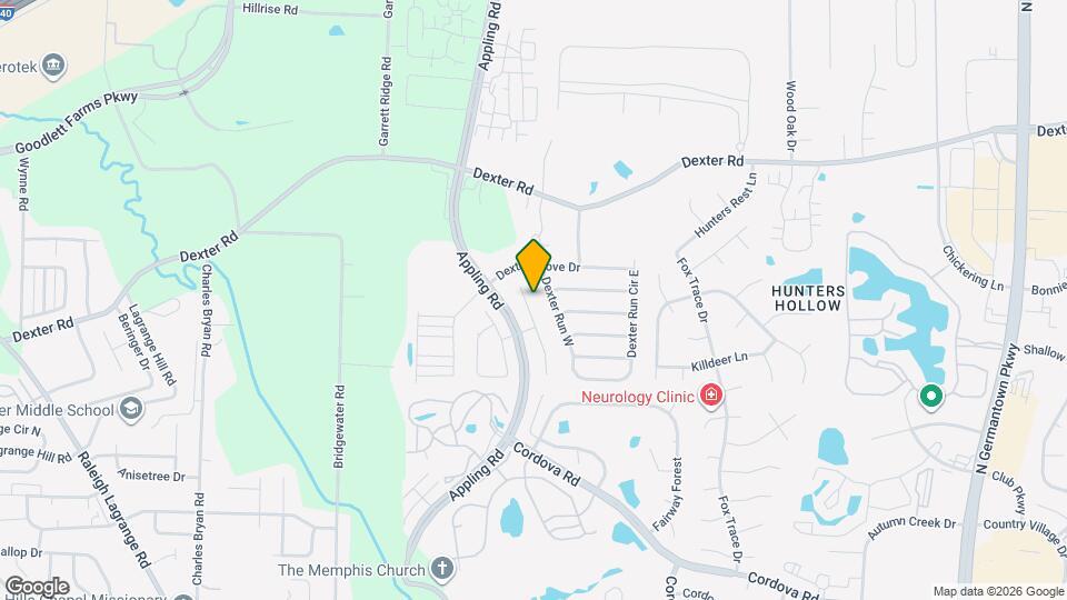 1562 Appling Wood Cove N Mapa y Detalles de la Ubicación