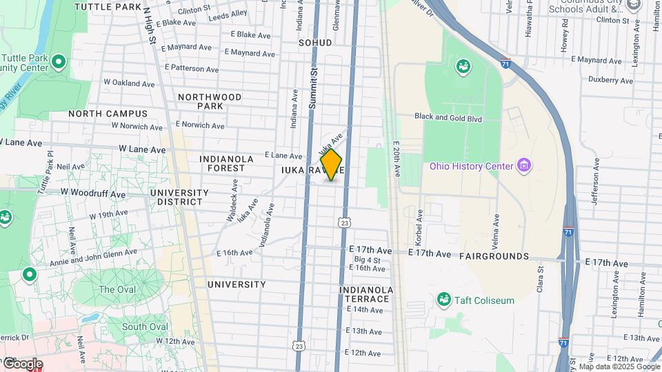 352 1/2 E 20th Ave, Unit 352.5 Map and Location Details