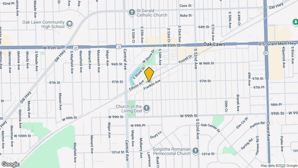 5458 Franklin Ave Map and Location Details