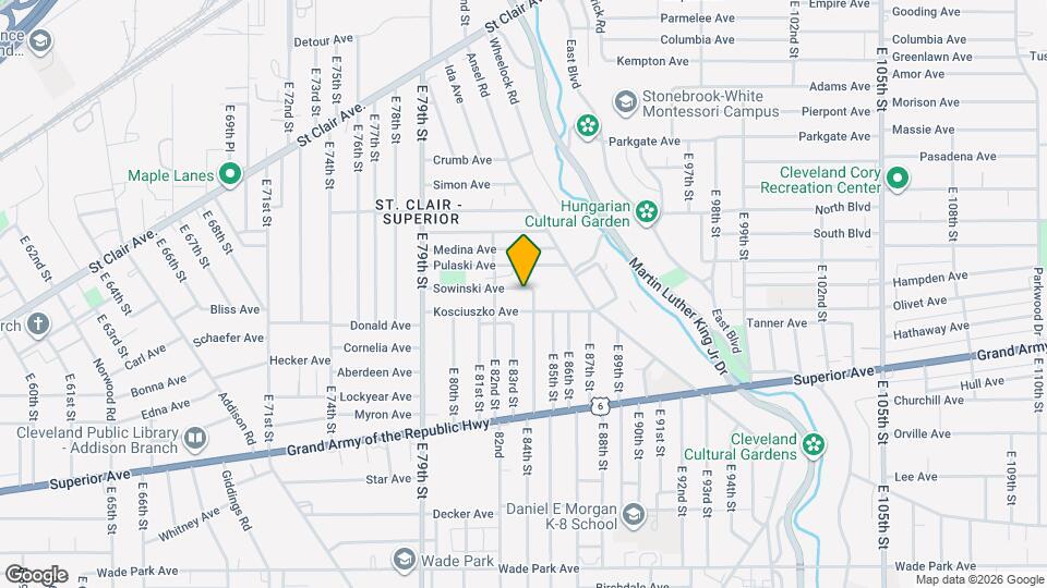 8302 Sowinski Ave, Unit Upper Map and Location Details