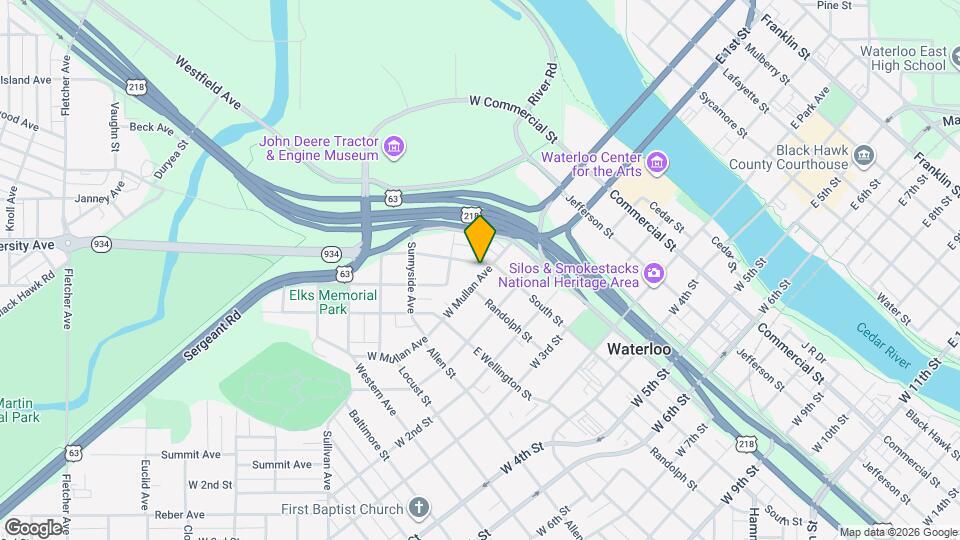 109 Leland Ave Map and Location Details