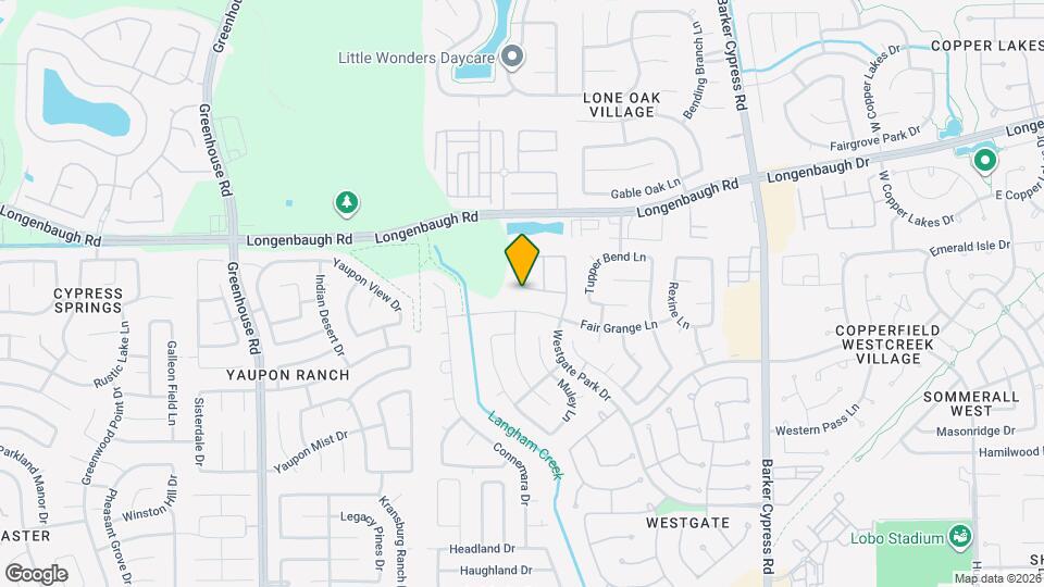 18451 Westgate Pasture Ln Map and Location Details