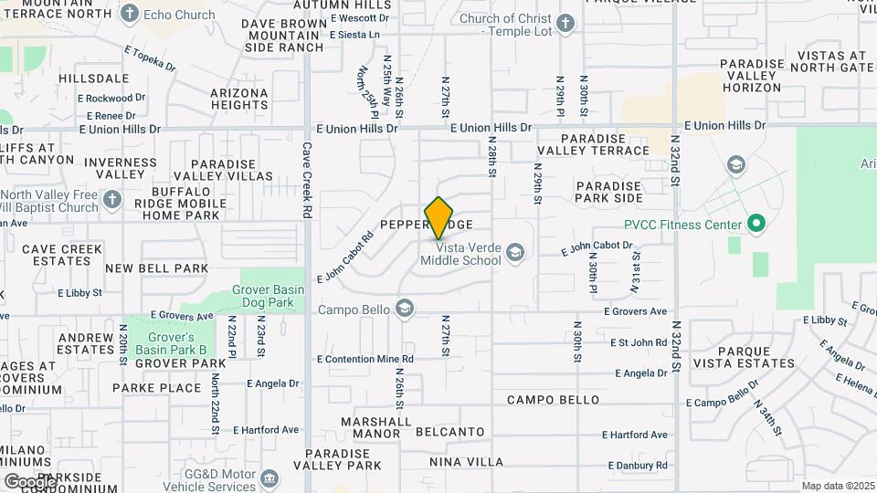 2701 E Villa Rita Dr Map and Location Details