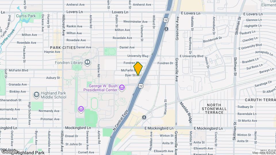 2809 Dyer St Map and Location Details