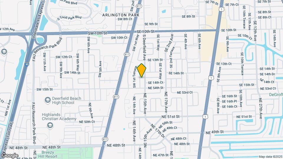 1420 SW 1st Ave Map and Location Details