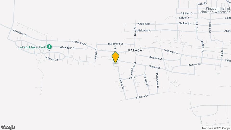 73-1207 Kuakapu St, Unit Ohana Map and Location Details