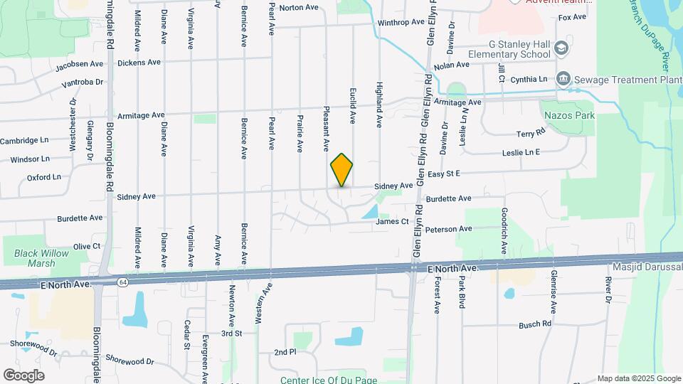 485 Sidney Ave Map and Location Details