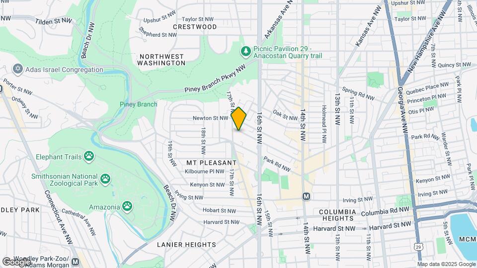 1658 Monroe St NW, Unit 1658 Apt B Map and Location Details