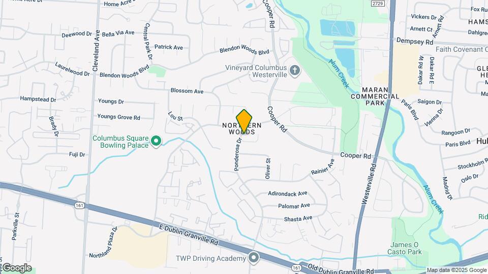 5760 Ponderosa Dr Mapa y Detalles de la Ubicación