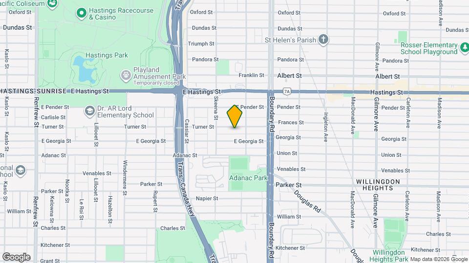 3568 Turner St Map and Location Details