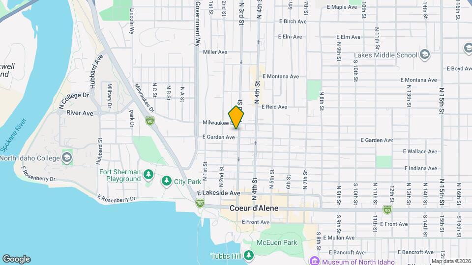 217 E Garden Ave Map and Location Details