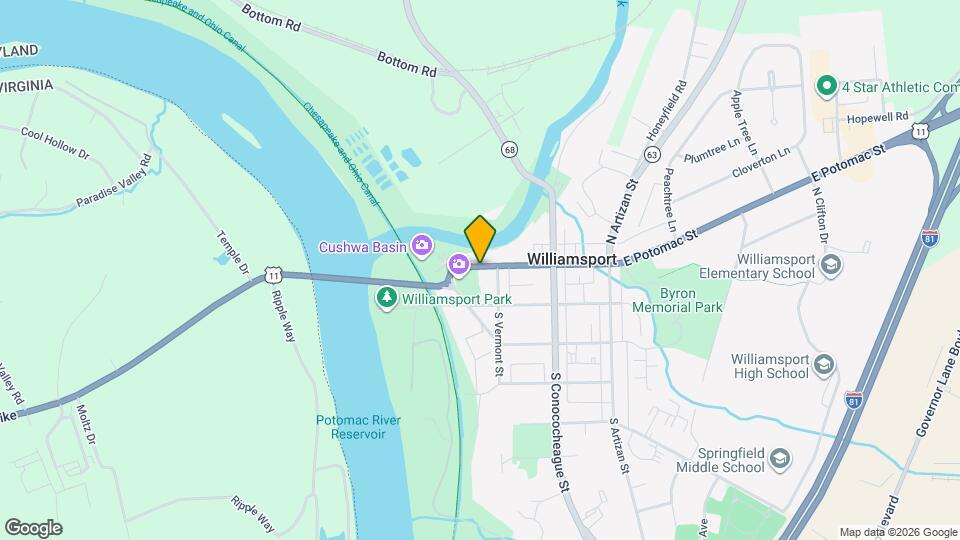 118 W Potomac St Mapa y Detalles de la Ubicación