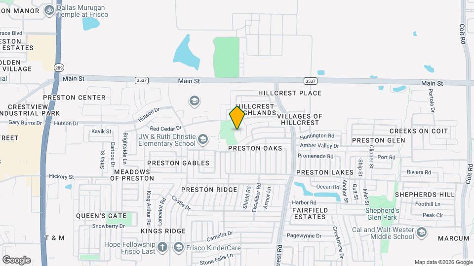 8505 Timber Crest Ct Map and Location Details