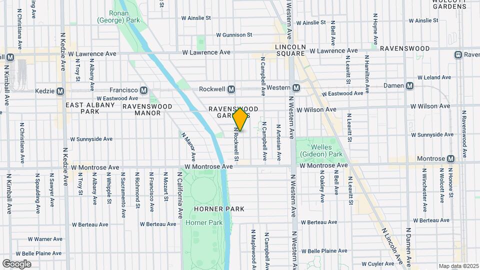 4501-4503 N Rockwell St Map and Location Details