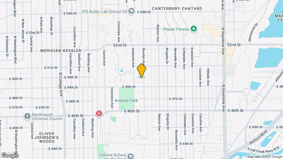 4924 Rosslyn Ave Map and Location Details