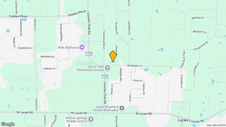 880 Estelle Ln Mapa y Detalles de la Ubicación