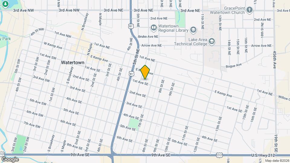 611 1st Ave SE Map and Location Details