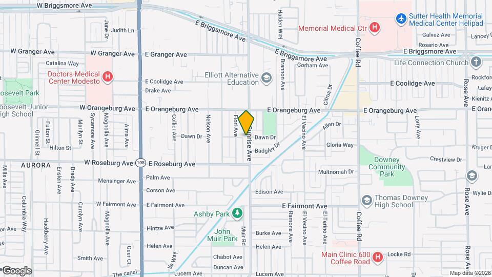 1251 Sunrise Ave Map and Location Details