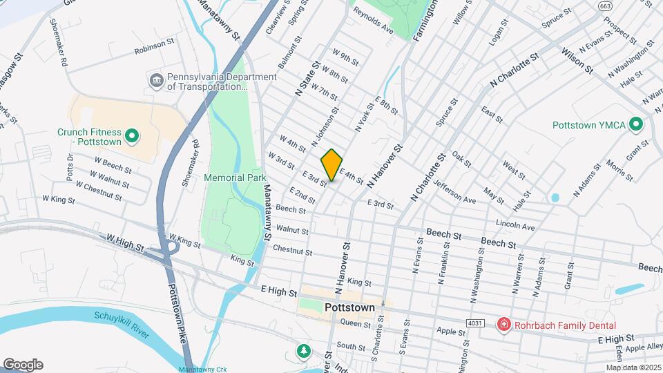 302 N York St Map and Location Details