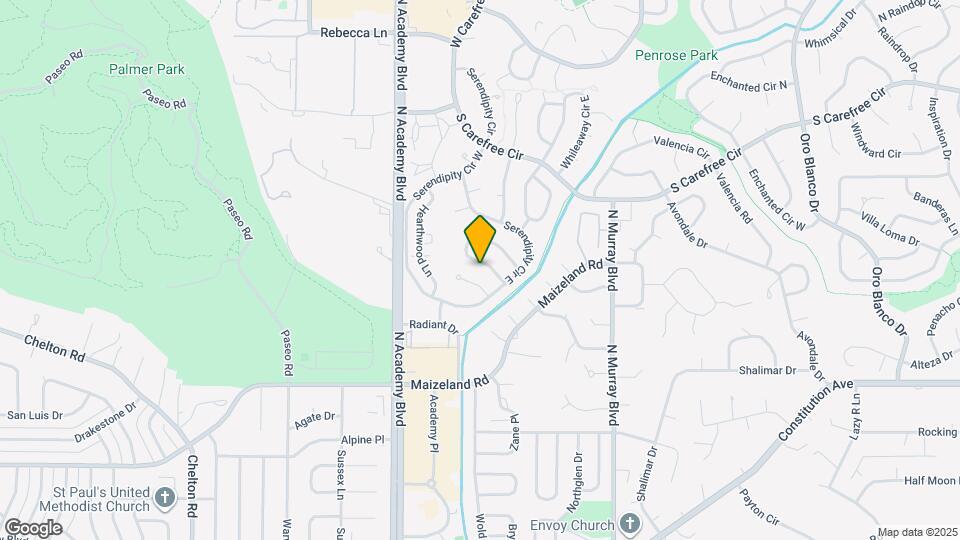 3823 S Midsummer Ln Map and Location Details