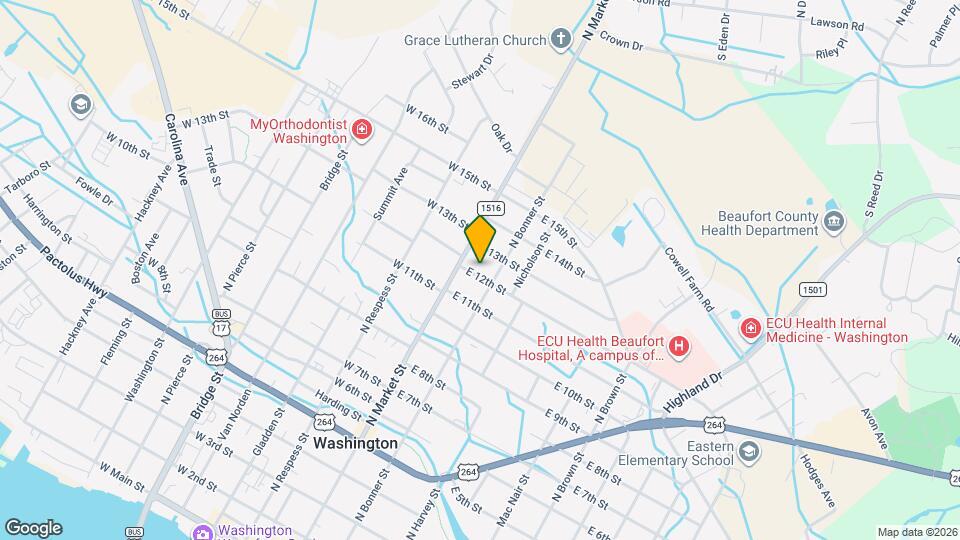 114 E 12th St Map and Location Details