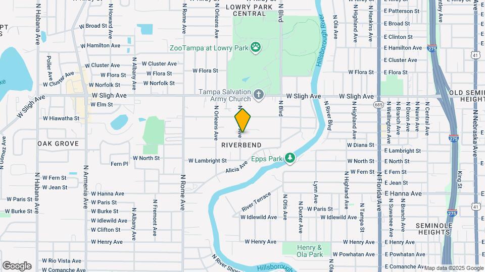 1117 W Knollwood St Map and Location Details