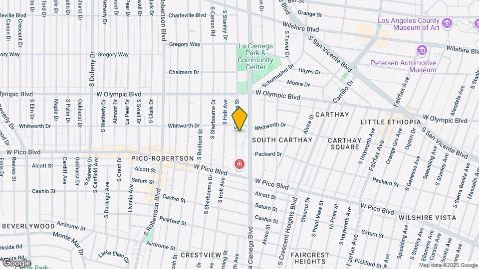 1122 S Corning St Map and Location Details