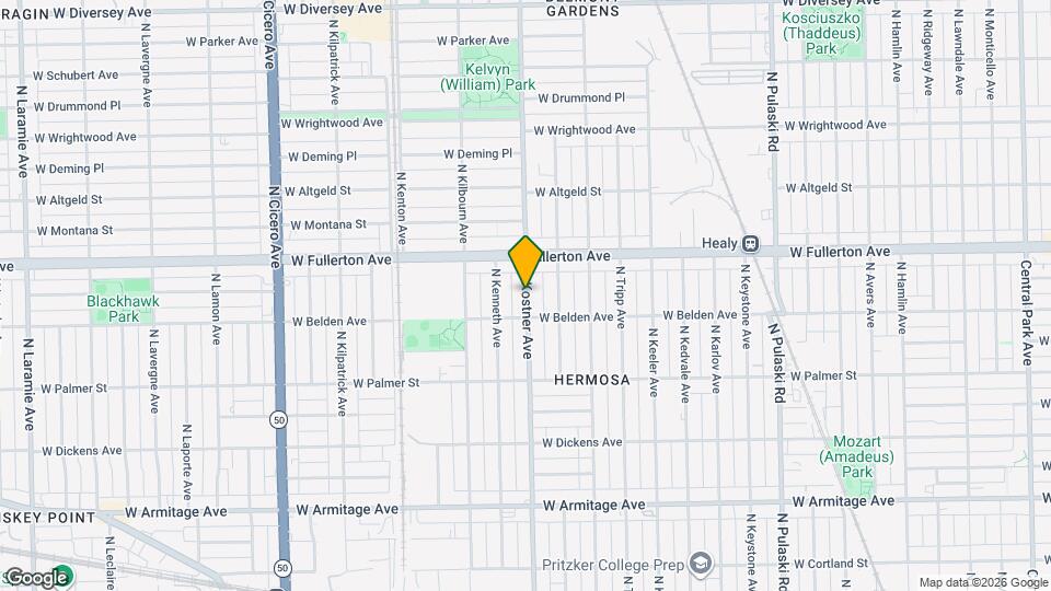 2326 N Kostner Ave, Unit G Mapa y Detalles de la Ubicación