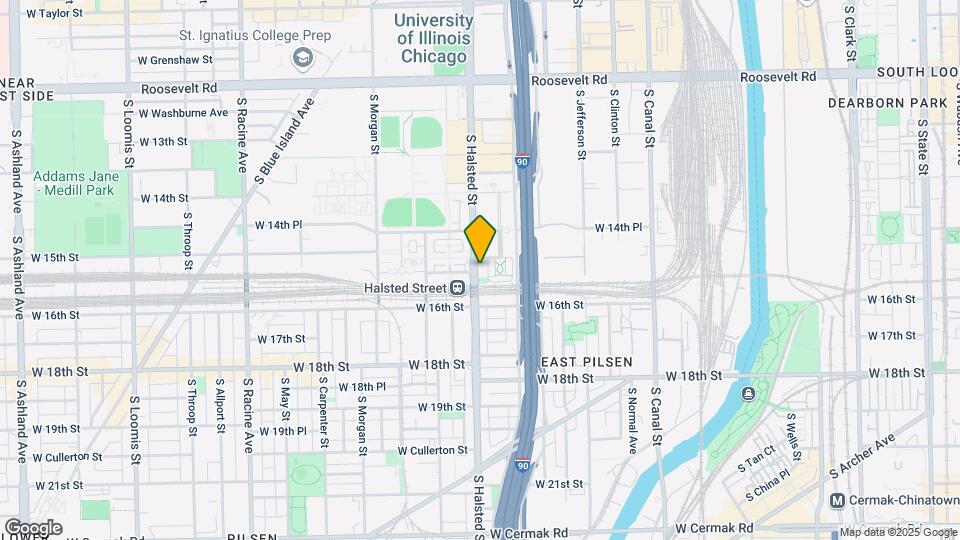 1527 S Halsted ST Map and Location Details