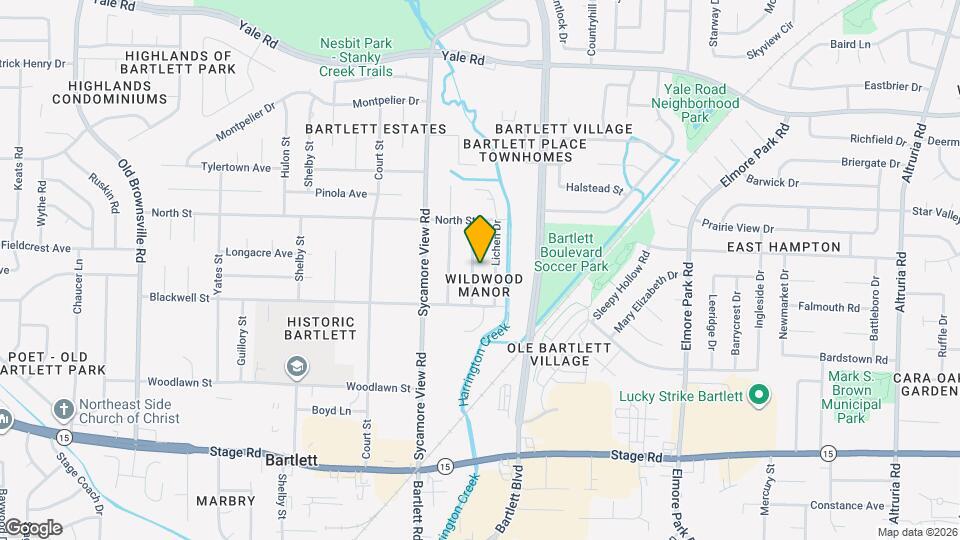 3132 Rosebay Ln Map and Location Details