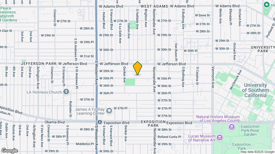 1483 W 35th Pl Map and Location Details