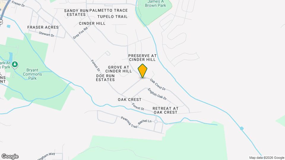 922 Oak Crest Dr Map and Location Details