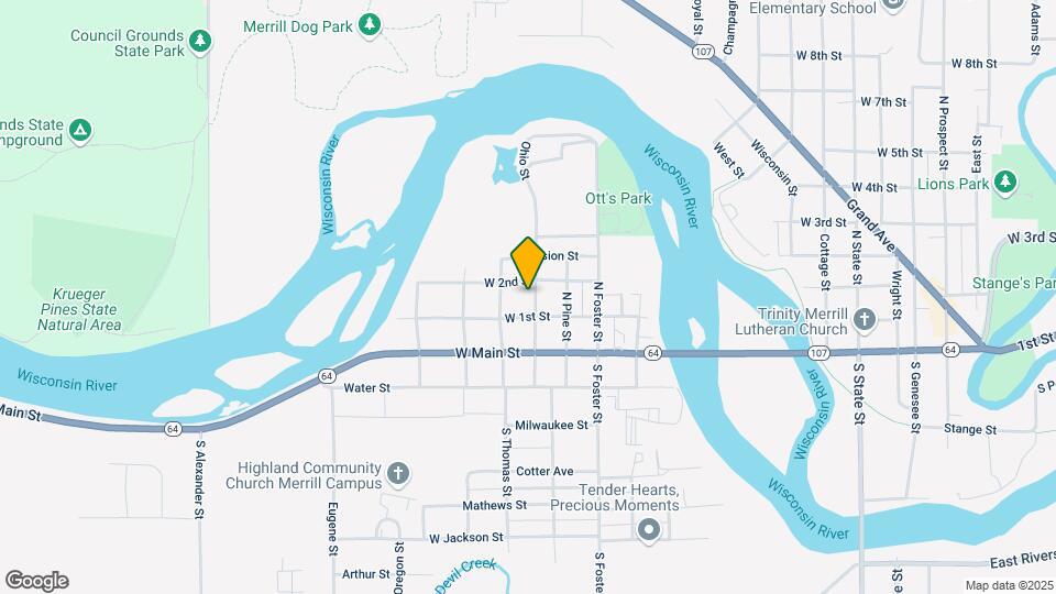 206 N Ohio St-Unit -B Map and Location Details