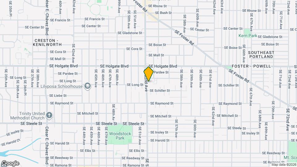 4720 SE 52nd Ave, Unit B Mapa y Detalles de la Ubicación