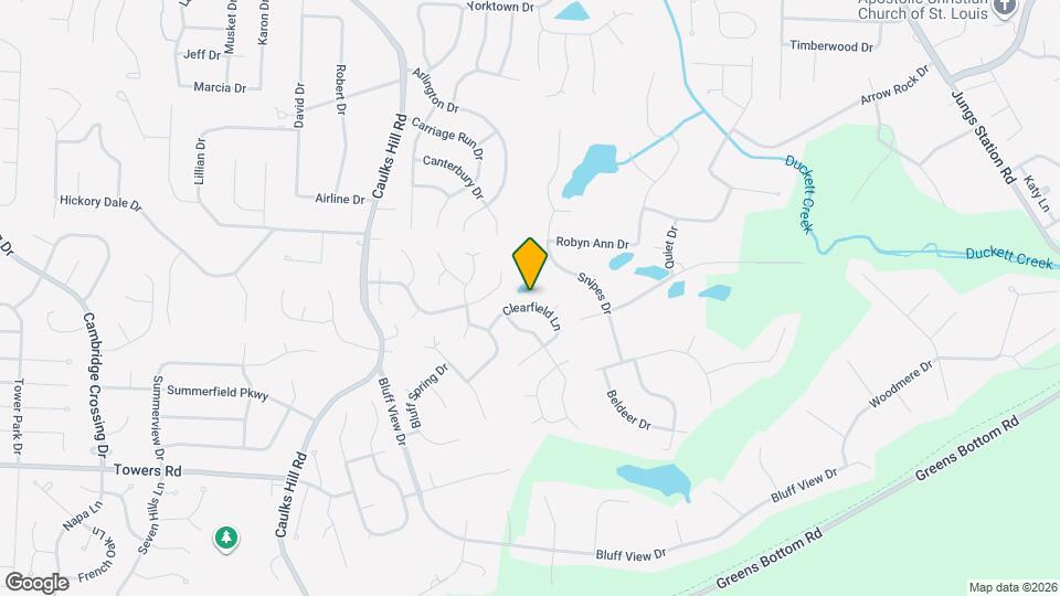 3422 Clearfield Ln Map and Location Details