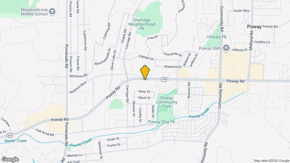 12849 Poway Rd Map and Location Details