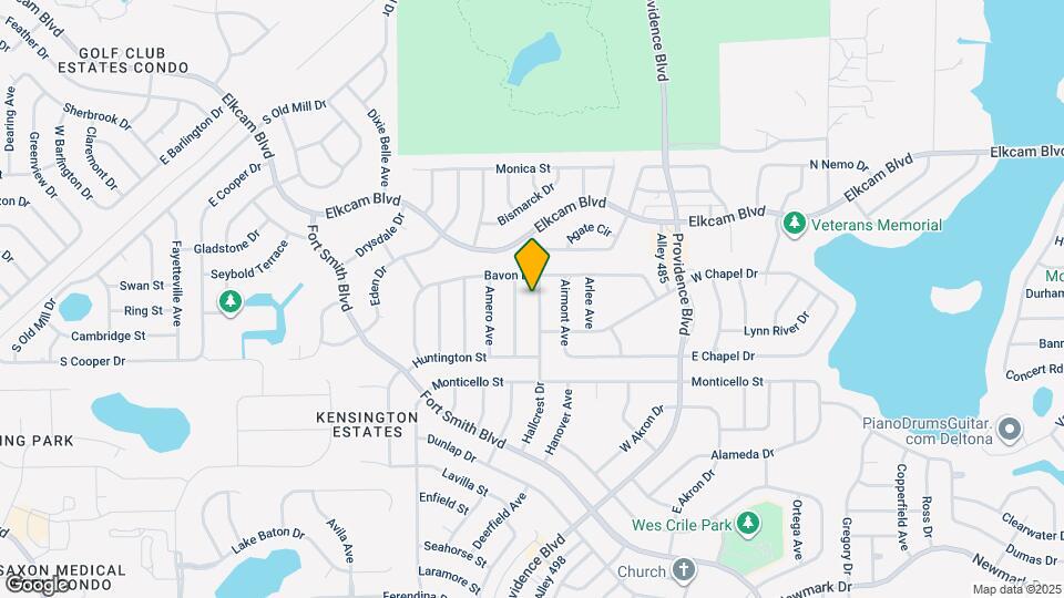 1830 Hallcrest Dr Map and Location Details