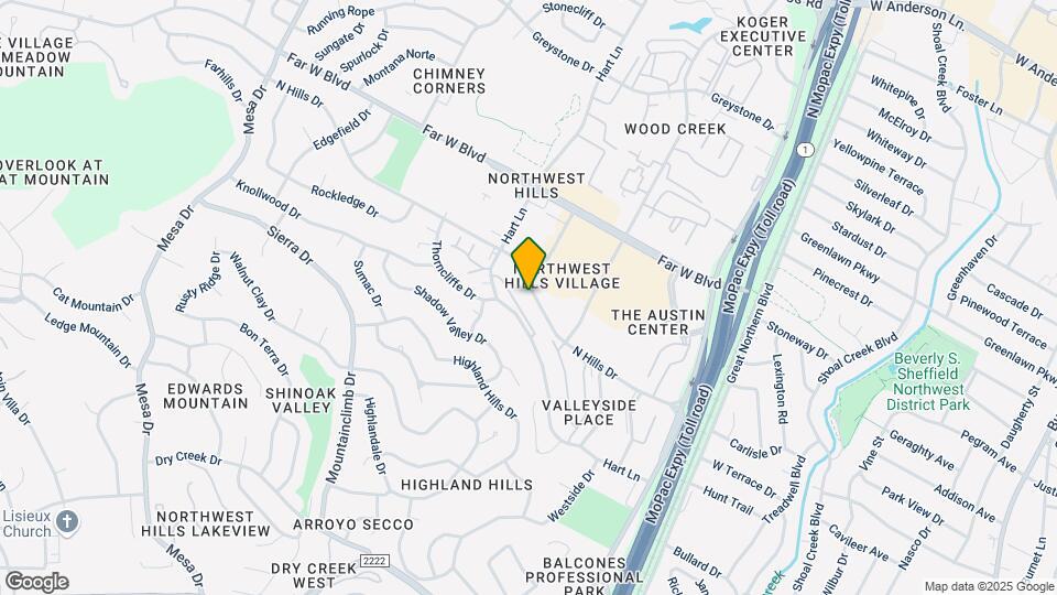 3601 N Hills Dr Map and Location Details