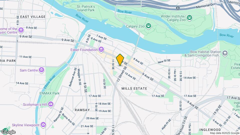 1218-1210 10 Ave SE Map and Location Details