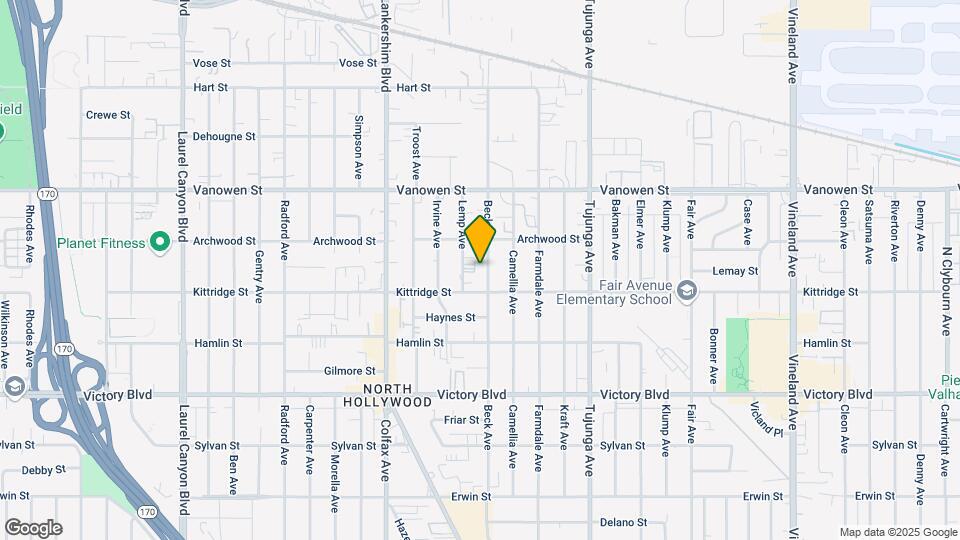 6625 Beck Ave Map and Location Details