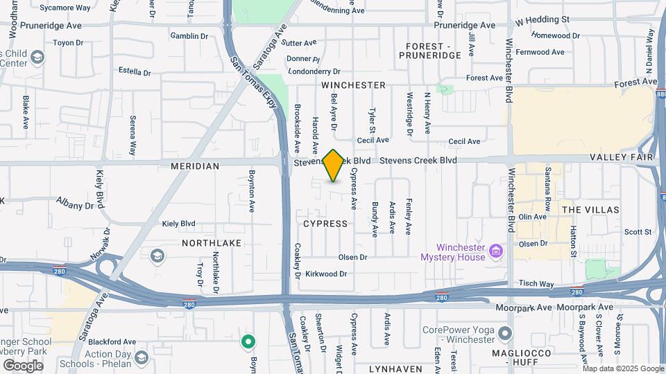 3537 Alden Way Mapa y Detalles de la Ubicación