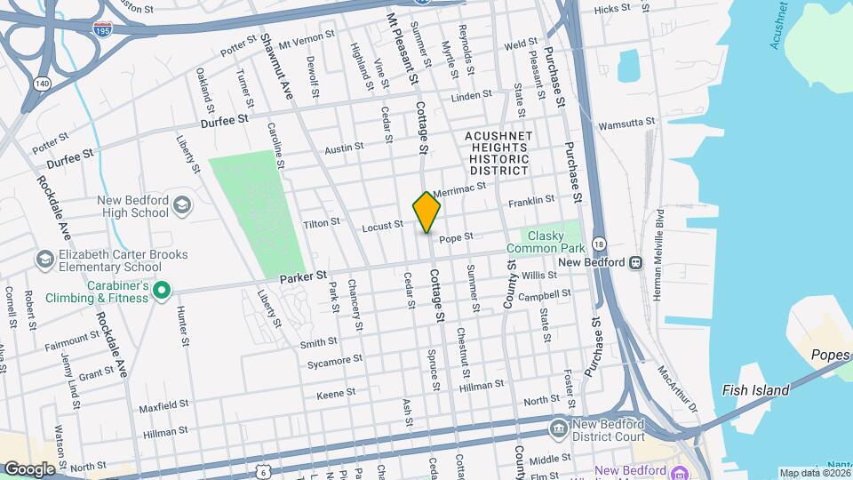 517 Cottage St, Unit 1 Map and Location Details