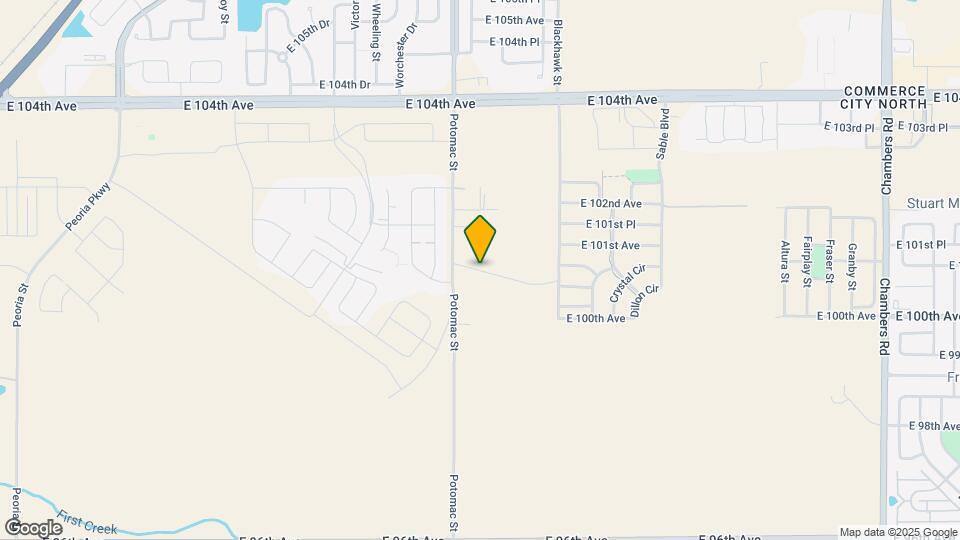 13802 E 100th Dr Map and Location Details